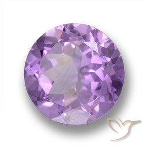 Ametista Viola medio naturale da 4.38 ct, Rotondo, VVS-VS