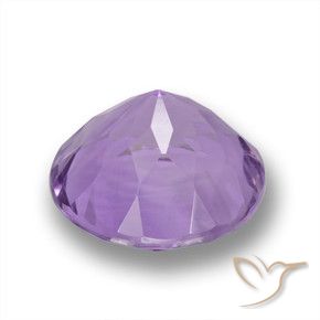 Ametista Viola medio naturale da 4.38 ct, Rotondo, VVS-VS
