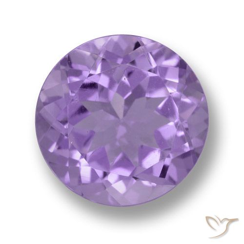 4.10ct Naturale Viola medio Ametista, Rotondo, VVS-VS