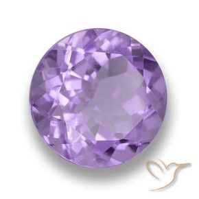 Ametista Viola medio naturale da 4.10 ct, Rotondo, VVS-VS