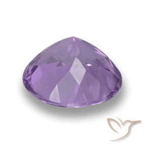 Ametista Viola medio naturale da 4.10 ct, Rotondo, VVS-VS