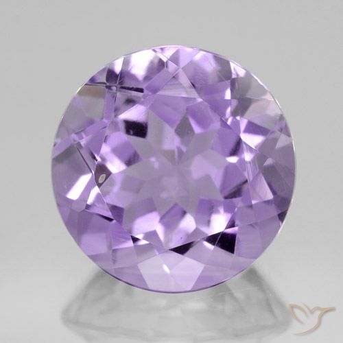 4.39ct Naturale Viola medio Ametista, Rotondo, VVS-VS
