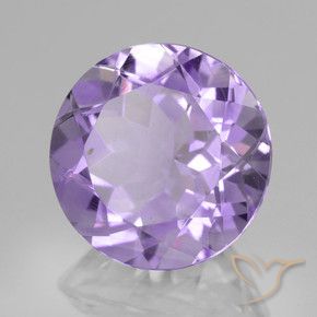 Ametista Viola medio naturale da 4.39 ct, Rotondo, VVS-VS
