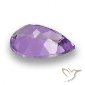Ametista Violetto rosato naturale da 4.54 ct, Forma a pera, VVS