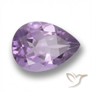 Ametista Magenta intenso naturale da 4.35 ct, Forma a pera, VVS