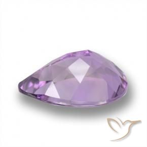 Ametista Magenta intenso naturale da 4.35 ct, Forma a pera, VVS