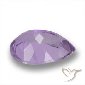 Ametista Viola scuro naturale da 4.84 ct, Forma a pera, VVS