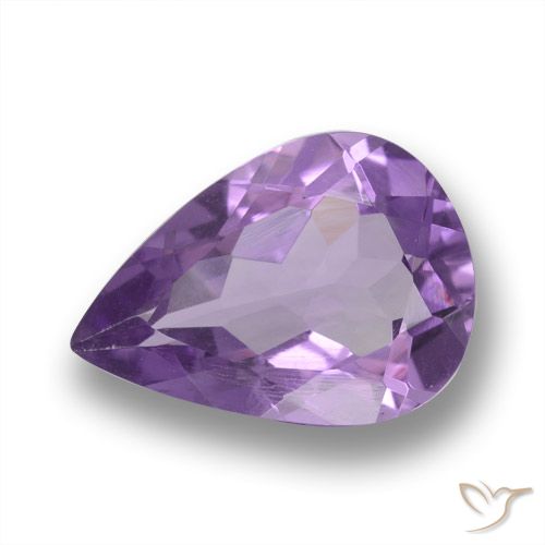 3.98ct Naturale Viola scuro Ametista, Forma a pera, VVS-VS