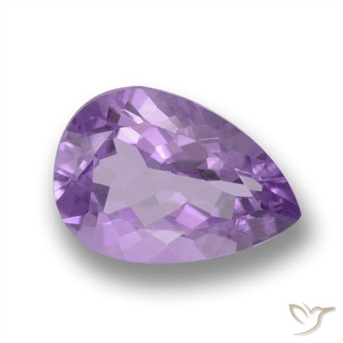 4.31ct Naturale Viola medio Ametista, Forma a pera, VVS-VS