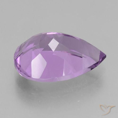 Ametista violaceo naturale da 4.77 ct, Forma a pera, VVS