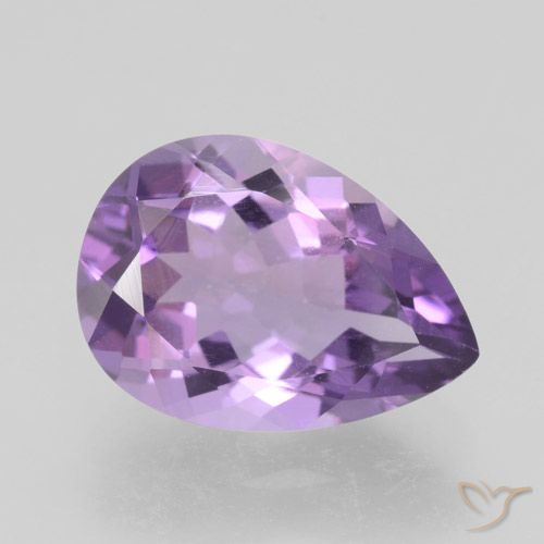 4.65ct Naturale Viola medio Ametista, Forma a pera, VVS