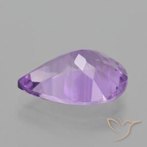 Ametista Viola medio naturale da 4.03 ct, Forma a pera, VS