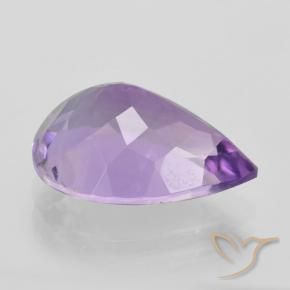 Ametista violaceo naturale da 4.59 ct, Forma a pera, VVS