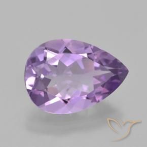 Ametista Deep Iris Violetta naturale da 4.42 ct, Forma a pera, VVS
