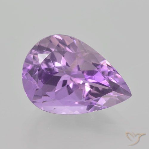 5.25ct Naturale Viola Iris Rosato Ametista, Forma a pera, VVS-VS