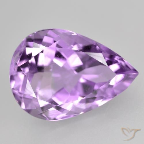 4.66ct Naturale Viola violaceo intenso Ametista, Forma a pera, VVS