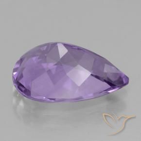 Ametista Viola scuro naturale da 3.88 ct, Forma a pera, VVS