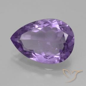 Ametista Melanzane Viola naturale da 3.97 ct, Forma a pera, VVS