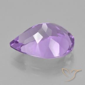 Ametista Viola medio naturale da 4.78 ct, Forma a pera, VVS-VS