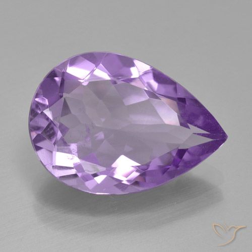 3.92ct Naturale Viola scuro Ametista, Forma a pera, VVS