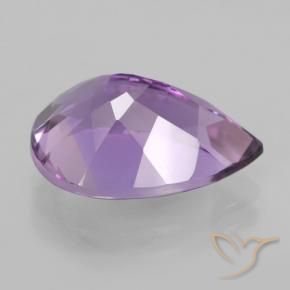 Ametista Viola tendente al rosa naturale da 4.85 ct, Forma a pera, VVS