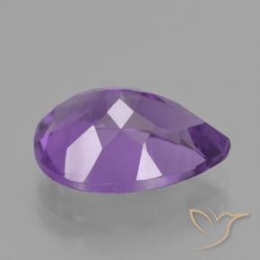 Ametista viola vivido naturale da 4.59 ct, Forma a pera, VVS
