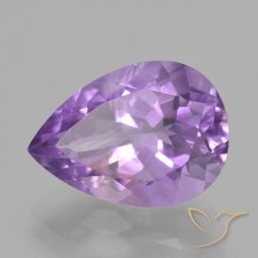 Ametista Viola violaceo intenso naturale da 5.09 ct, Forma a pera, VS