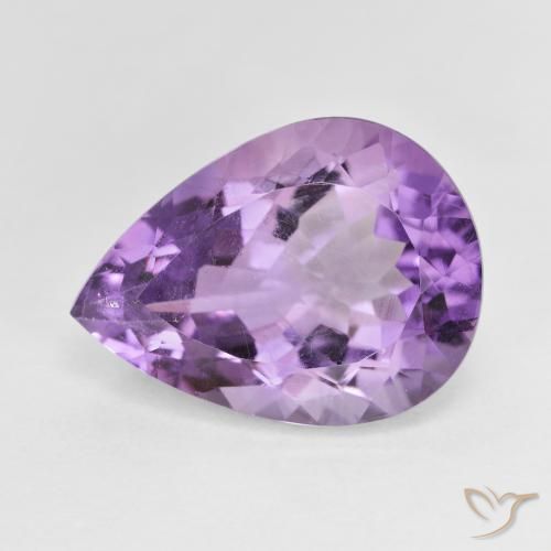 7.66ct Naturale Deep Iris Violetta Ametista, Forma a pera, VS