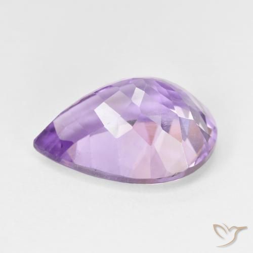 Ametista Deep Iris Violetta naturale da 7.66 ct, Forma a pera, VS