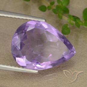 Ametista Viola Iris Rosato naturale da 4.72 ct, Forma a pera, VS