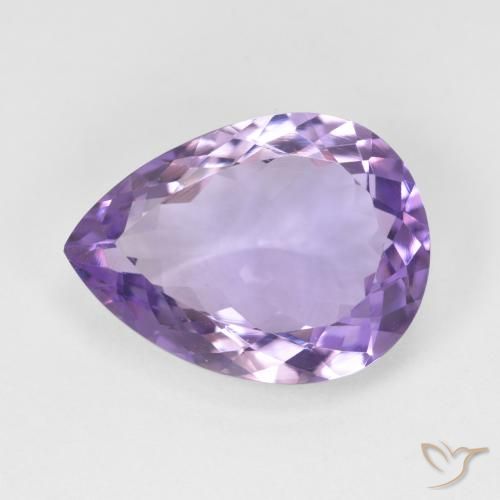 6.93ct Naturale Viola medio Ametista, Forma a pera, VVS-VS
