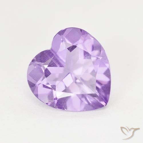 2.85ct Naturale Viola scuro Ametista, Cuore, VS