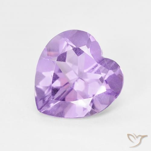 Ametista Viola scuro naturale da 2.85 ct, Cuore, VS