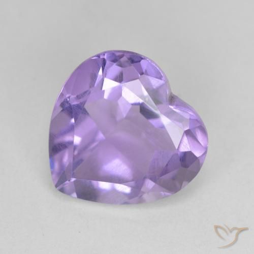 3.02ct Naturale Viola medio Ametista, Cuore, VS