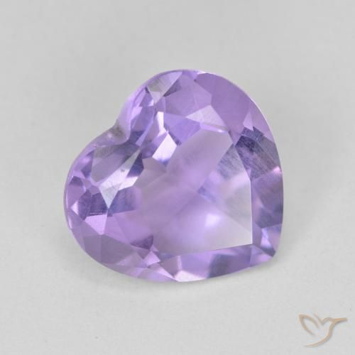 Ametista Viola medio naturale da 3.02 ct, Cuore, VS
