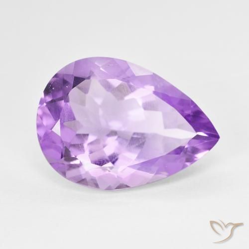 6.76ct Naturale Viola scuro Ametista, Forma a pera, VS