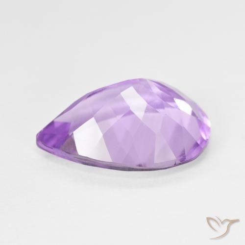 Ametista Viola scuro naturale da 6.76 ct, Forma a pera, VS