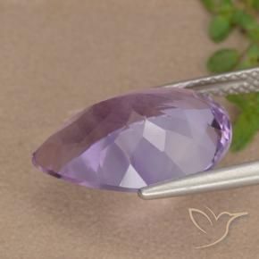 Ametista Viola scuro naturale da 6.52 ct, Forma a pera, VVS-VS