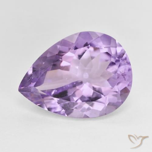 7.28ct Naturale Viola medio Ametista, Forma a pera, VS