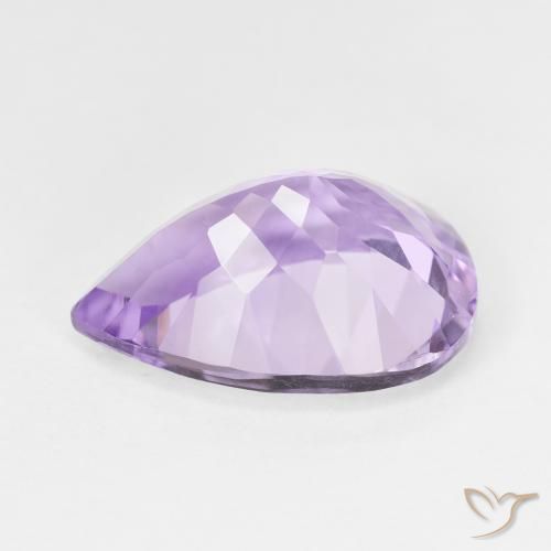 Ametista Viola scuro naturale da 7.29 ct, Forma a pera, VVS-VS