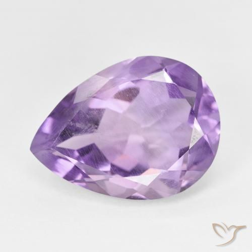 Ametista Iris Violetta naturale da 7.26 ct, Forma a pera, VS