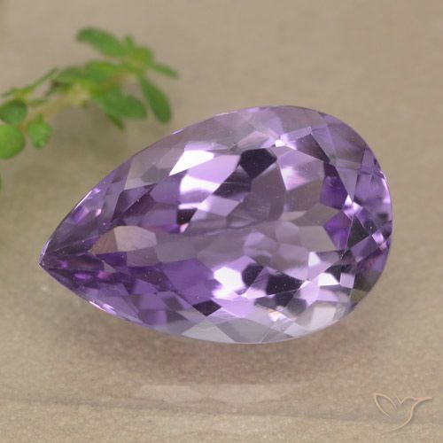 5.22ct Naturale Viola medio Ametista, Forma a pera, VVS-VS