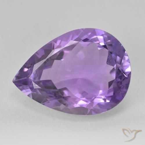 9.65ct Naturale Viola medio Ametista, Forma a pera, VVS-VS