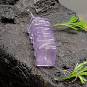Gemme di Ametista Viola rosato chiaro naturale da 14.64 ct, Quadrato, Trasparente