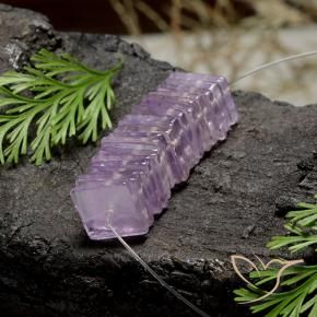 Gemme di Ametista Viola rosato chiaro naturale da 15.55 ct, Quadrato, Trasparente