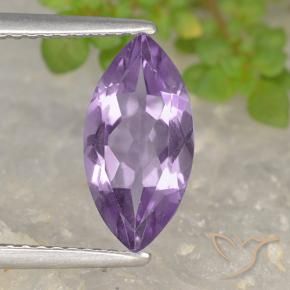 Ametista Iris Violetta naturale da 1.57 ct, Taglio marquise, VS
