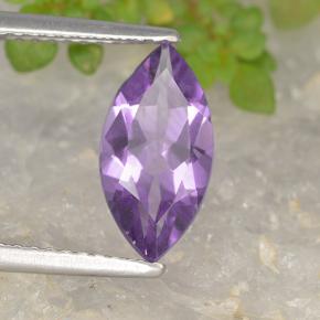 Ametista Viola naturale da 1.44 ct, Taglio marquise, VS