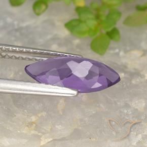Ametista Iris Violetta naturale da 1.26 ct, Taglio marquise, VS
