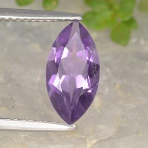 Ametista Viola tendente al rosa naturale da 1.66 ct, Taglio marquise, VS