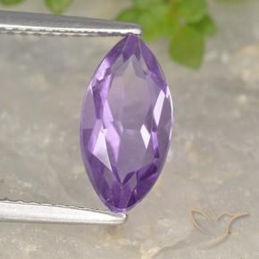 Ametista violaceo naturale da 1.86 ct, Taglio marquise, VS